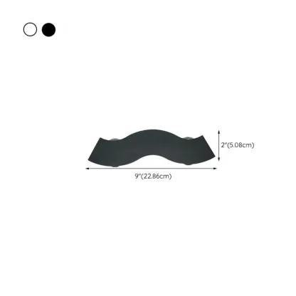 Geometric Metal Multi-Way LED Wall Sconce #size