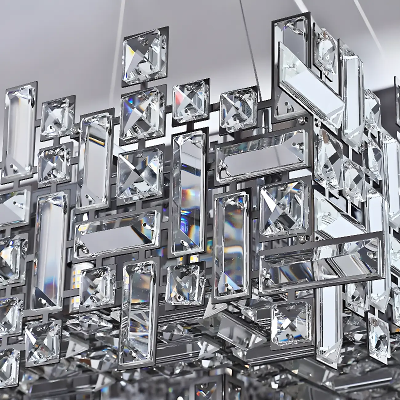 Modern Crystal 3-Gear Dimming LED Island Light for Kitchen Image - 9 | homeyfad