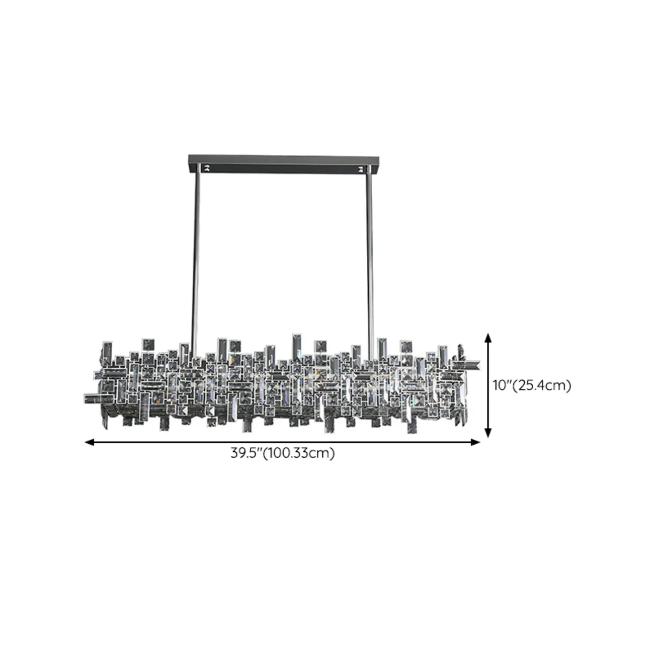 Modern Crystal 3-Gear Dimming LED Island Light for Kitchen Image - 11 | homeyfad