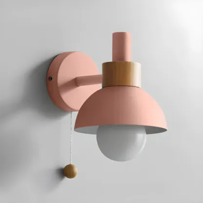 Modern Dome Vanity Light Pull Chain for Bathroom Mirror