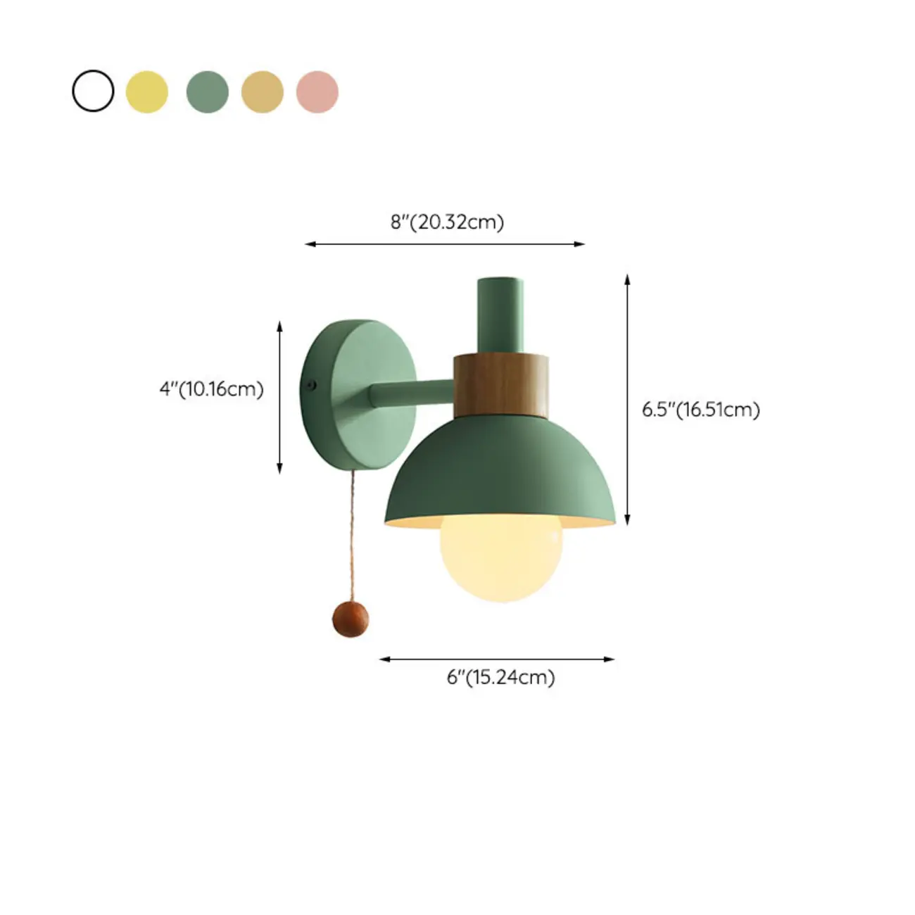 Modern Dome Vanity Light Pull Chain for Bathroom Mirror | homeyfad