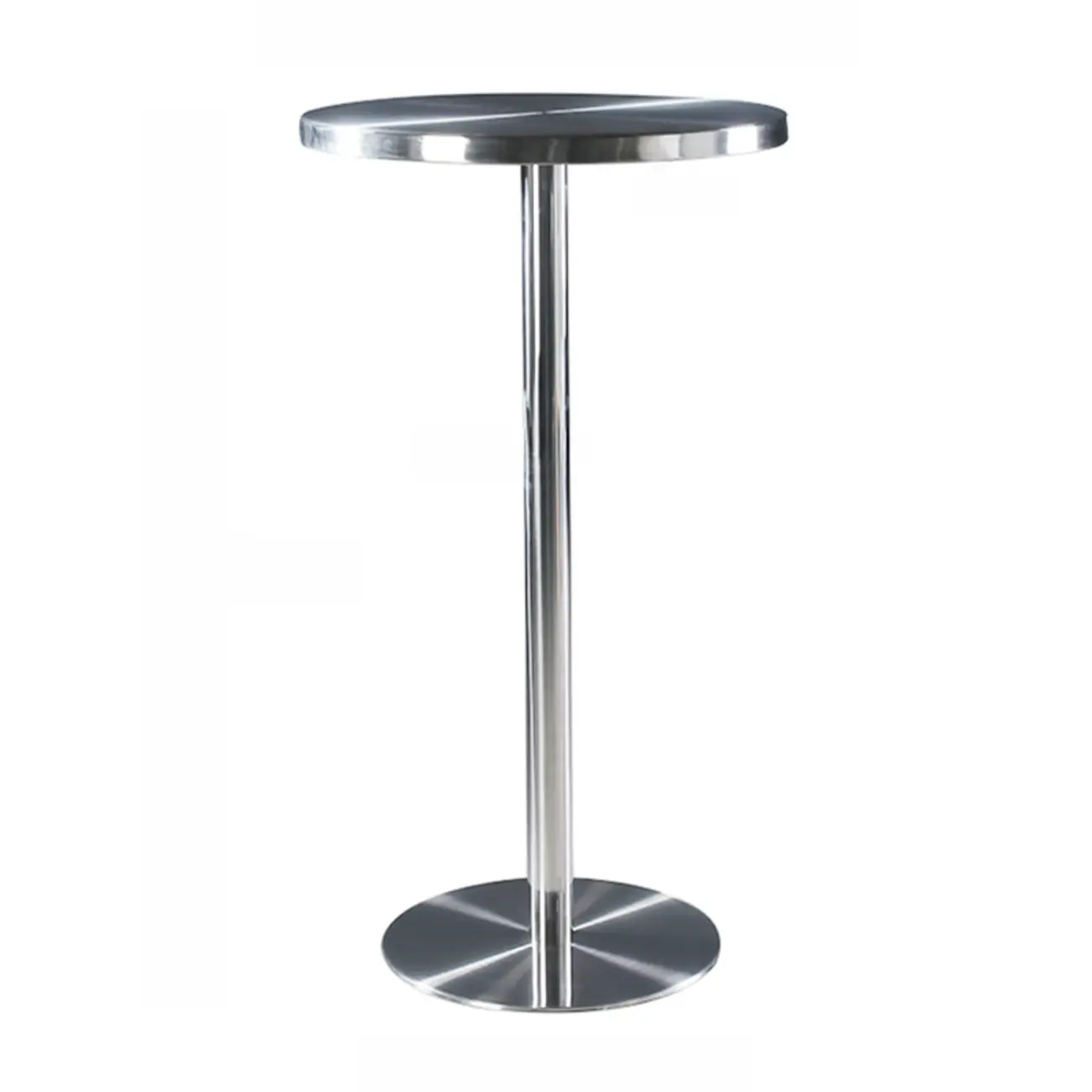 Modern Silver Stainless Steel Bar Tables Image - 7 | homeyfad