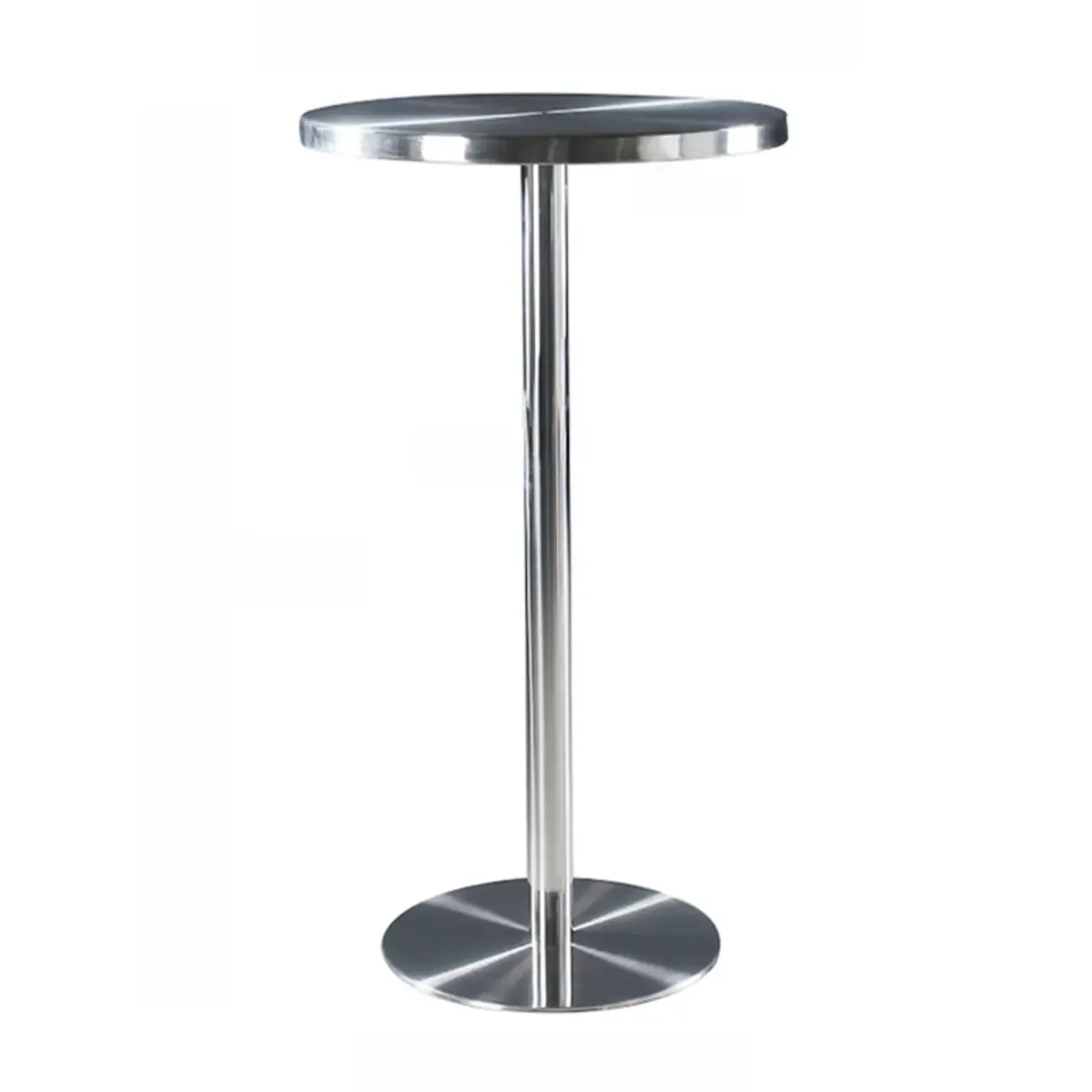 Modern Silver Stainless Steel Bar Tables | HomeyFad