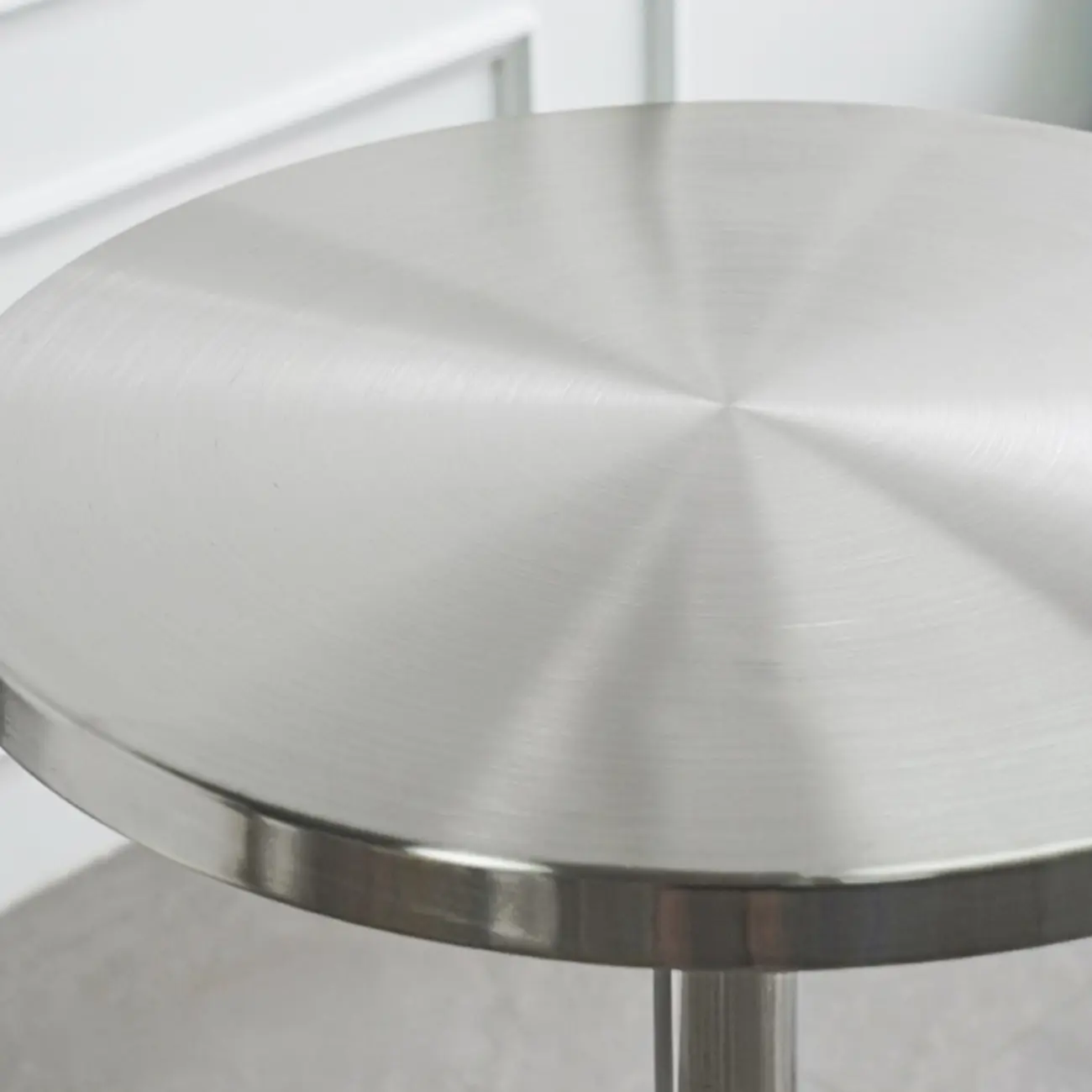 Modern Silver Stainless Steel Bar Tables Image - 5 | homeyfad