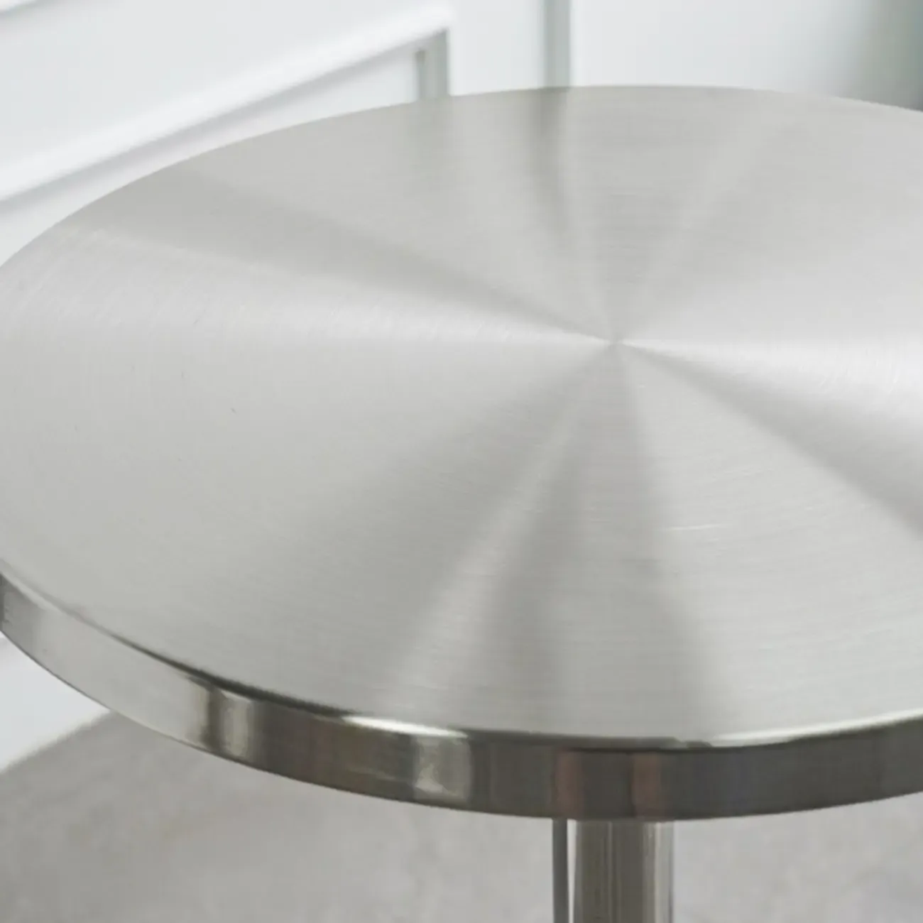 Modern Silver Stainless Steel Bar Tables Image - 7