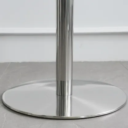 Modern Silver Stainless Steel Bar Tables Image - 8