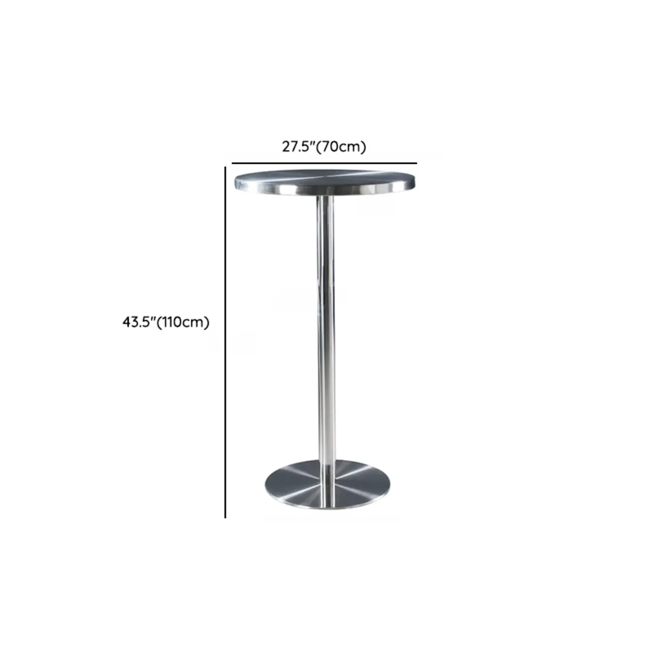 Modern Silver Stainless Steel Bar Tables Image - 13 | homeyfad