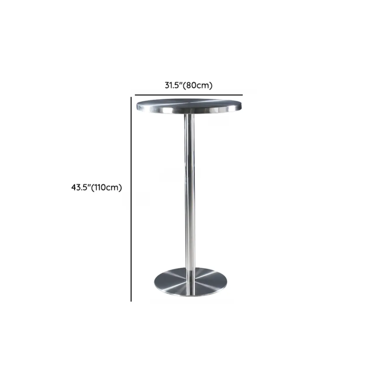 Modern Silver Stainless Steel Bar Tables Image - 15 | homeyfad