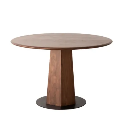 Traditional Pine Solid Wood Round Dining Table Image - 5