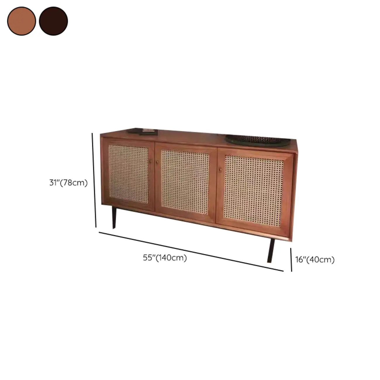 Vintage Wooden Woven Parlor Cabinet for Living Room Decor Image - 11 | homeyfad