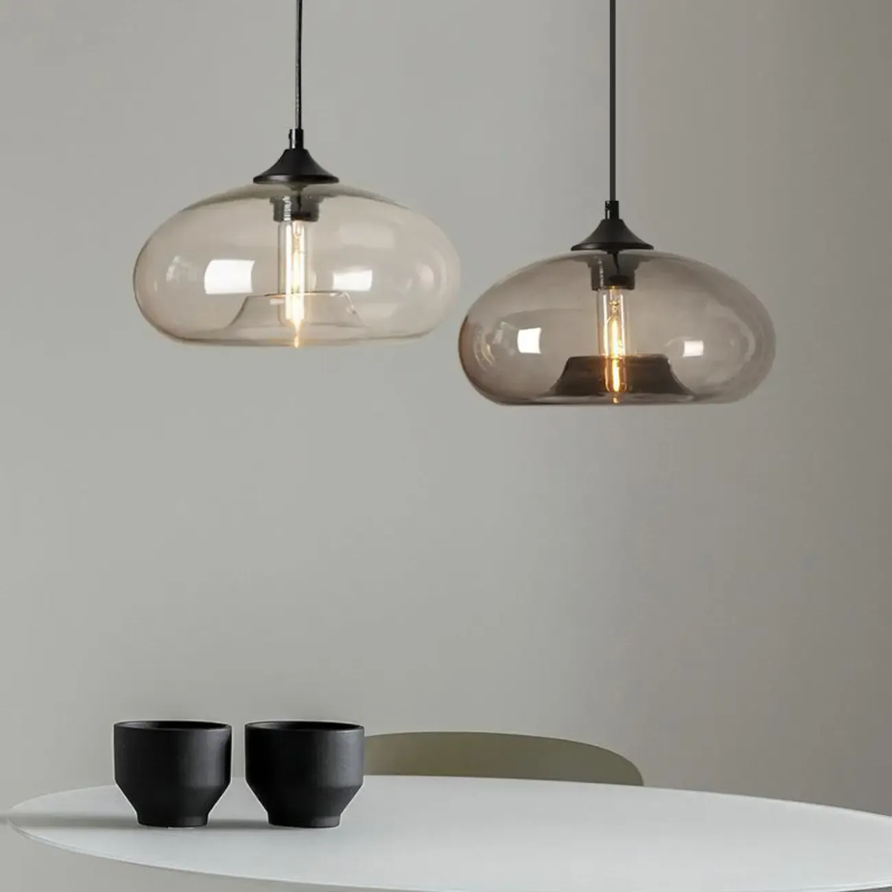Modern Glass Hanging Pendant Light for Kitchen island  Image - 1