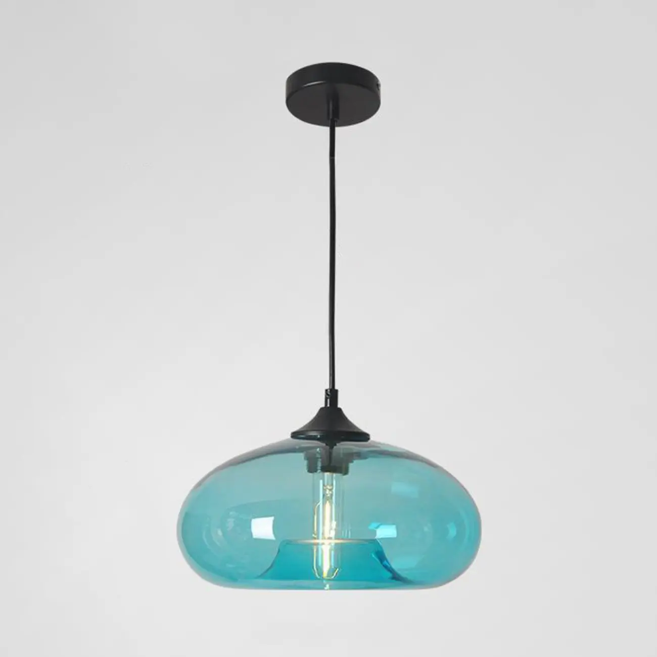 Modern Glass Hanging Pendant Light for Kitchen island  Image - 11 | homeyfad