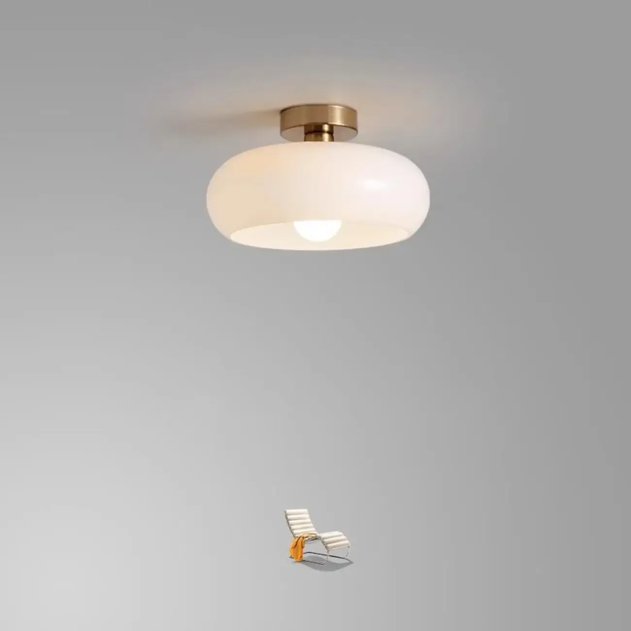 Modern Semi Flush Ceiling Light for Living Room Elegance Image - 2
