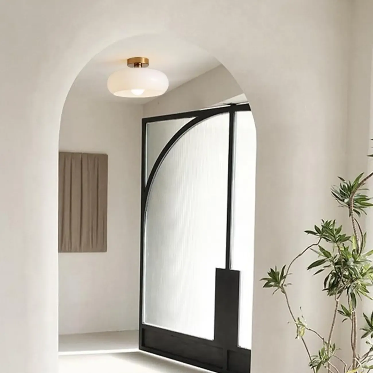 Modern Semi Flush Ceiling Light for Living Room Elegance Image - 3