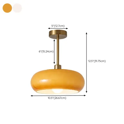 Modern Semi Flush Ceiling Light for Living Room Elegance Image - 13