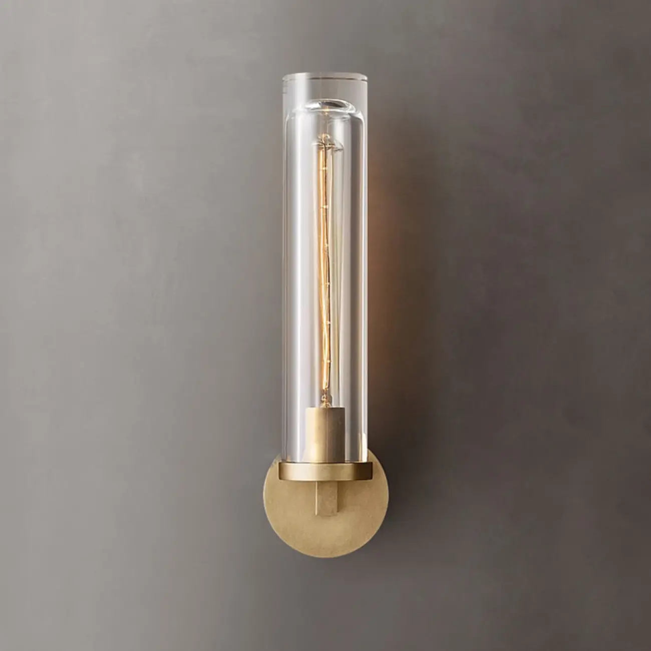 Modern Cylindrical Crystal Wall Sconce with LED Option Image - 7 | homeyfad