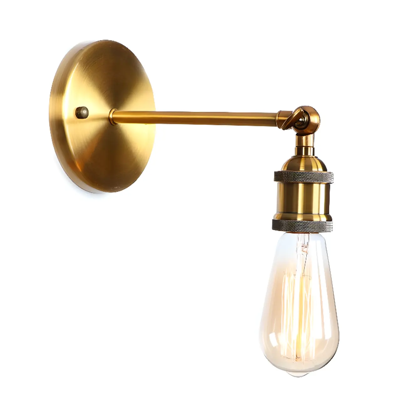 Steampunk Gold Cone Wall Sconce for Modern Decor Image - 9 | homeyfad