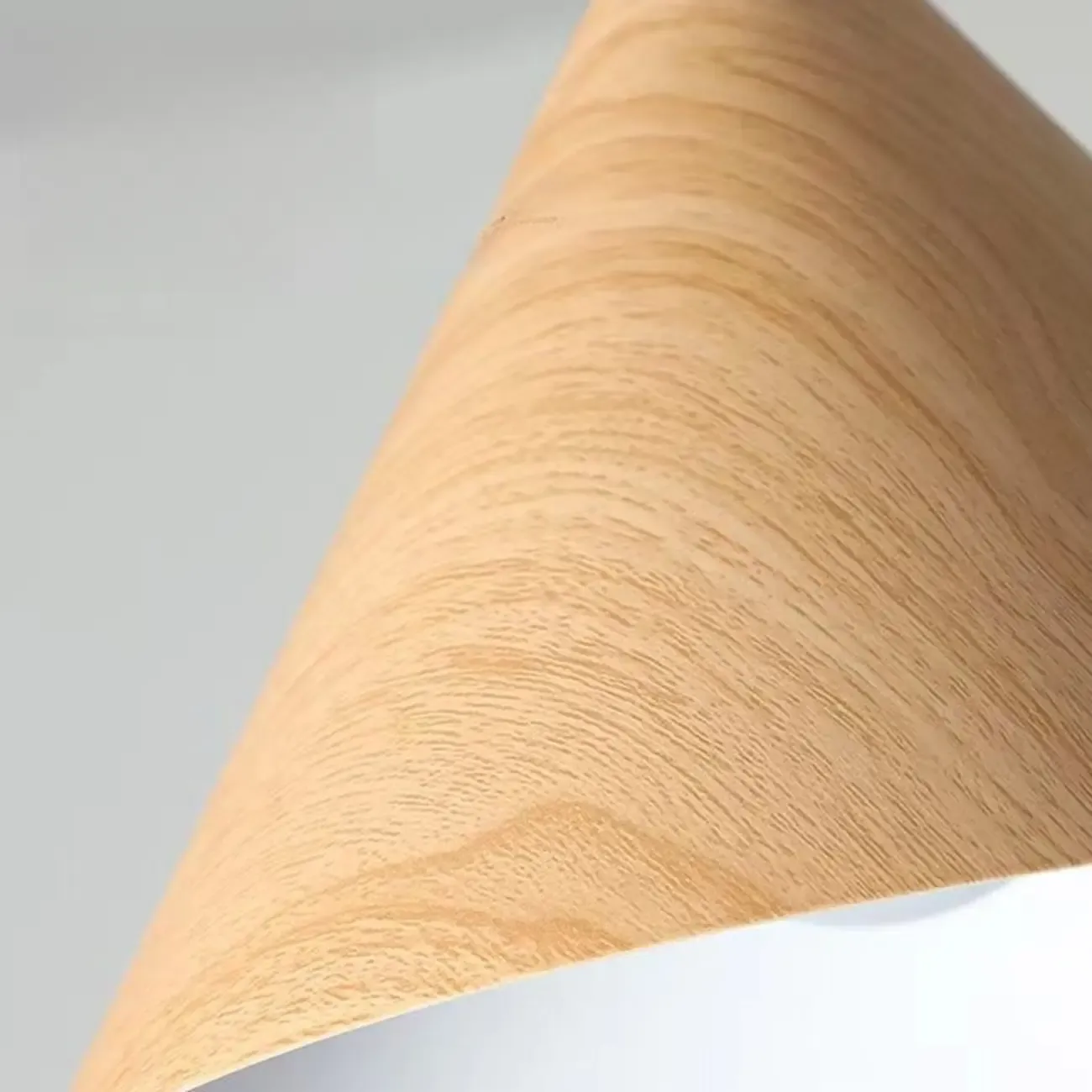 Modern Walnut Wood Conical Island Pendant Light Image - 6