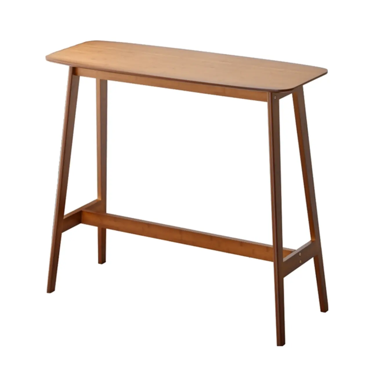 Orbicular Brown Wood Leggy Bar Tables Image - 4 | homeyfad