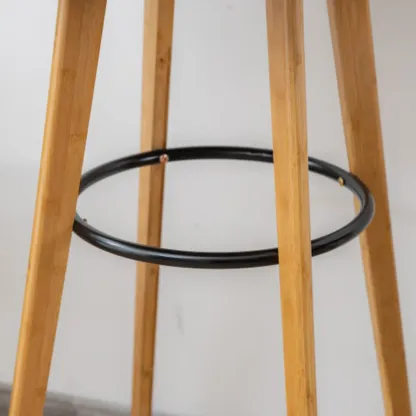 Orbicular Brown Wood Leggy Bar Tables Image - 18