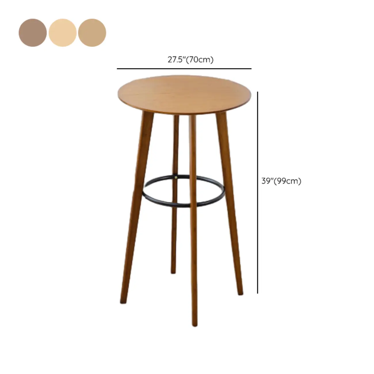 Orbicular Brown Wood Leggy Bar Tables Image - 20 | homeyfad