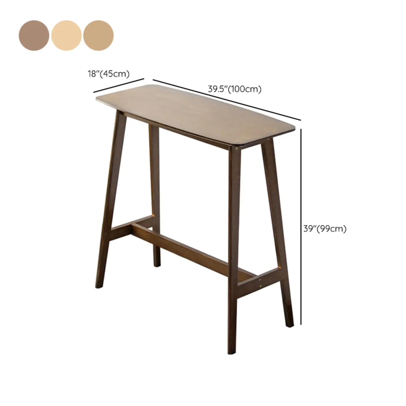 Orbicular Brown Wood Leggy Bar Tables Image - 21 | homeyfad