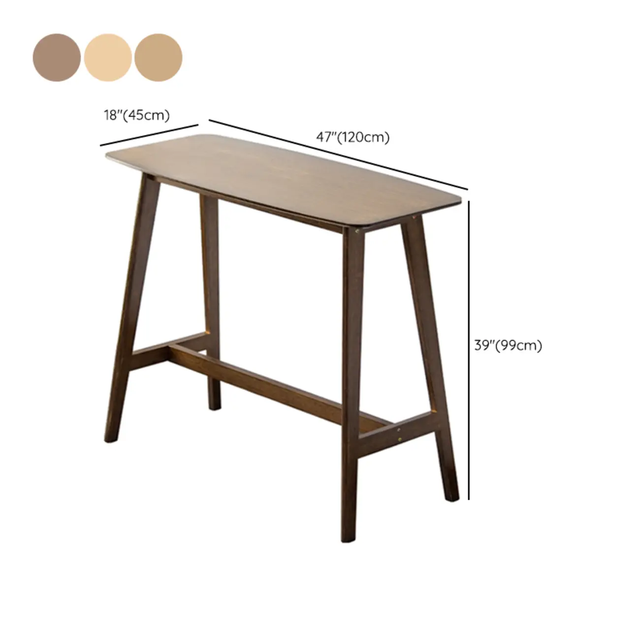 Orbicular Brown Wood Leggy Bar Tables Image - 22 | homeyfad