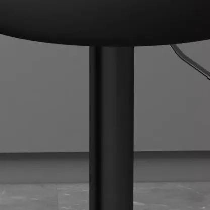 Contemporary Leather Upholstered Bar Stools with Low Back Image - 13