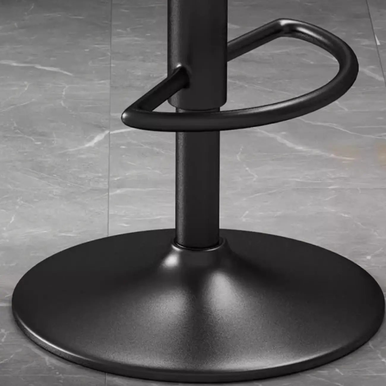Contemporary Leather Upholstered Bar Stools with Low Back Image - 18 | homeyfad