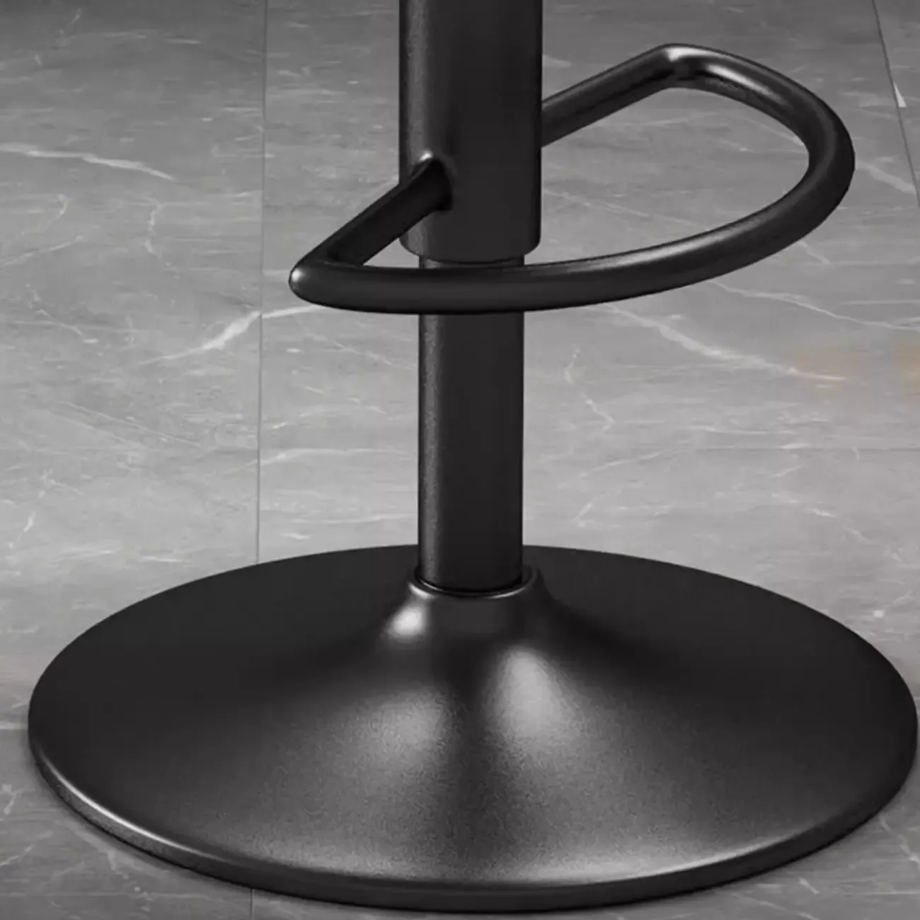 Contemporary Leather Upholstered Bar Stools with Low Back Image - 18