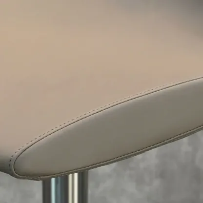 Modern Adjustable Faux Leather Swivel Bar Stools Image - 16