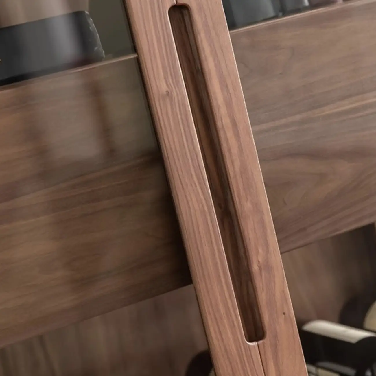 Sitting Room Old School Walnut Glass Cabinet with Illuminating Image - 9 | homeyfad