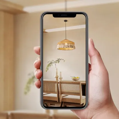 Oriental Dome Rope Shade Pendant Light for Dining Room Image - 12