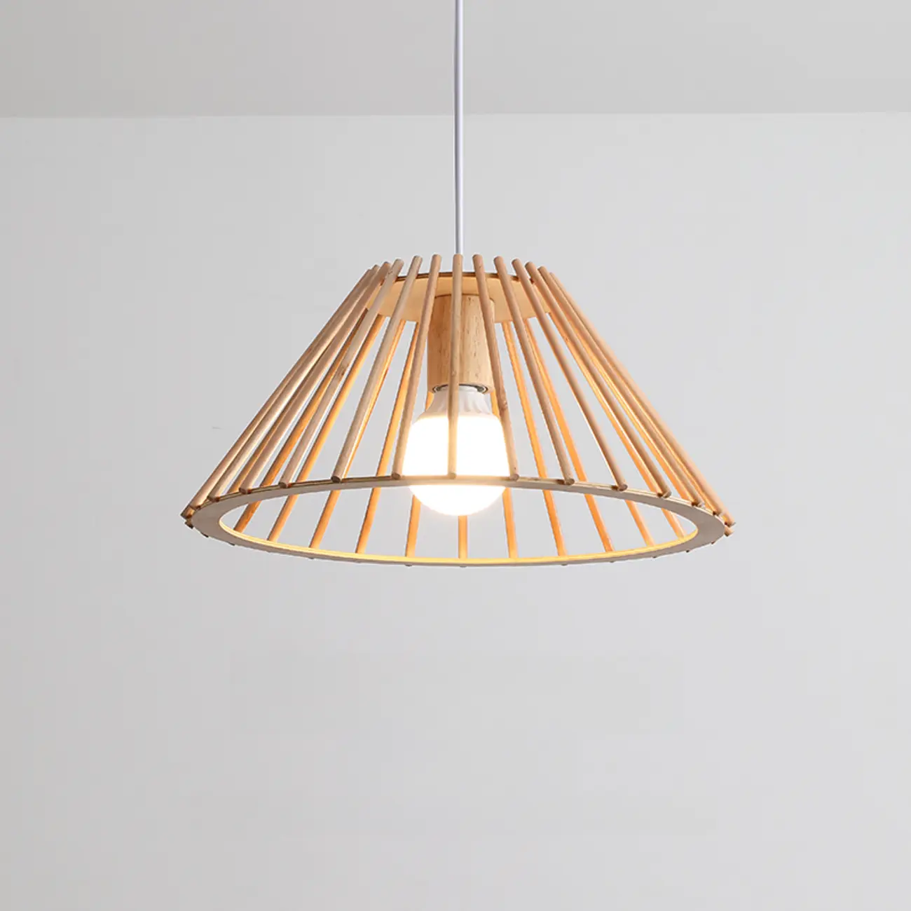 Modern Wood Geometric Island Pendant Light for Kitchen Image - 10 | homeyfad