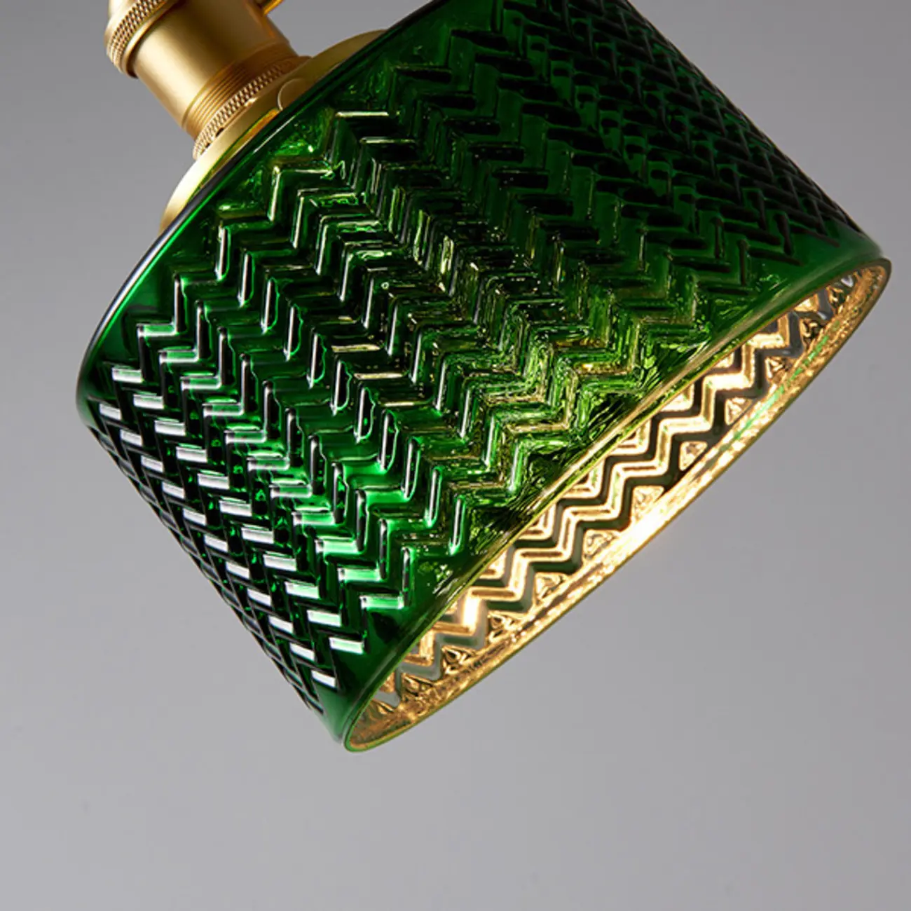 Modern Green Glass Pendant Light Adjustable for Kitchen Dining Image - 12 | homeyfad