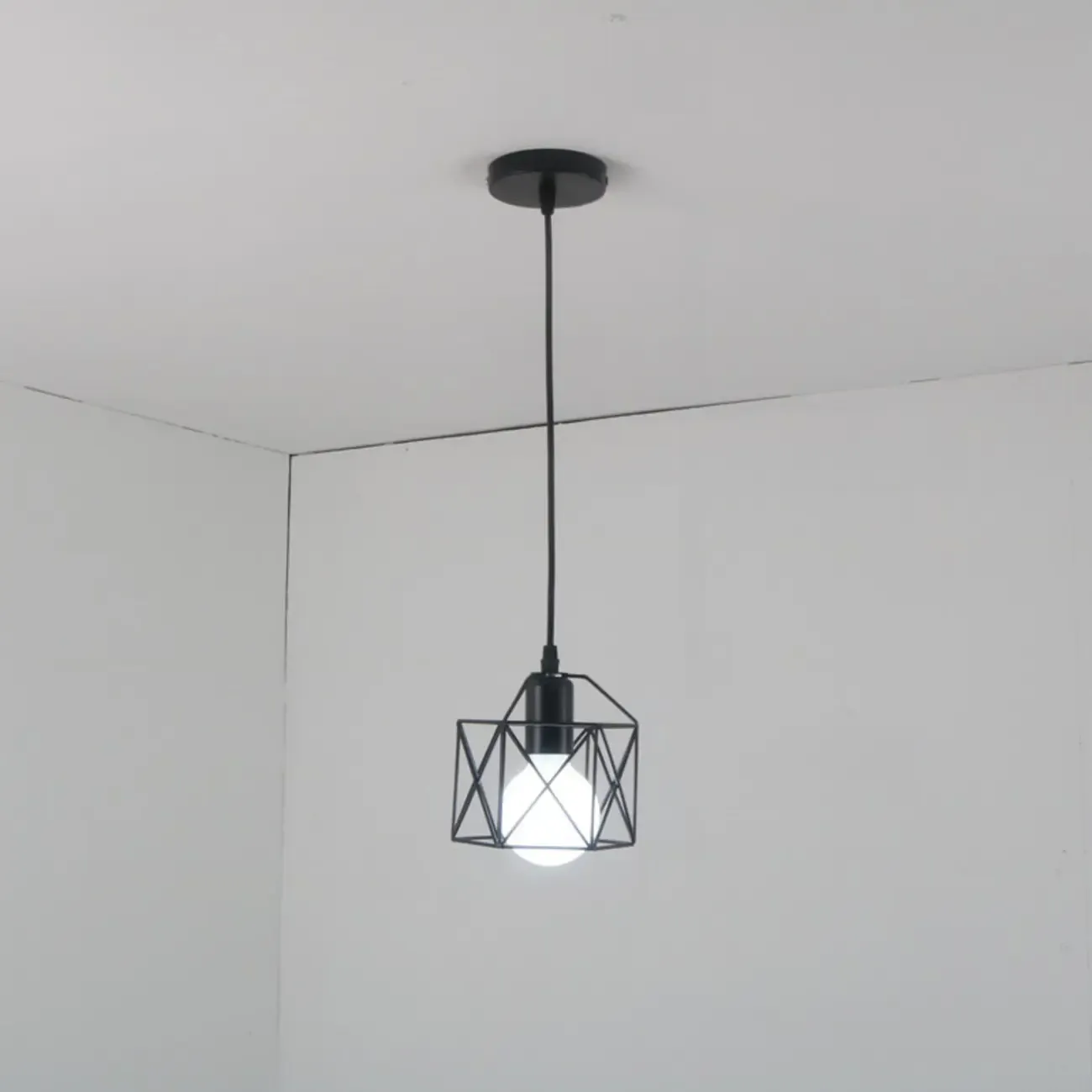 Industrial Black 1/3 Light Pendant Lights for Kitchen Island Hanging Image - 6