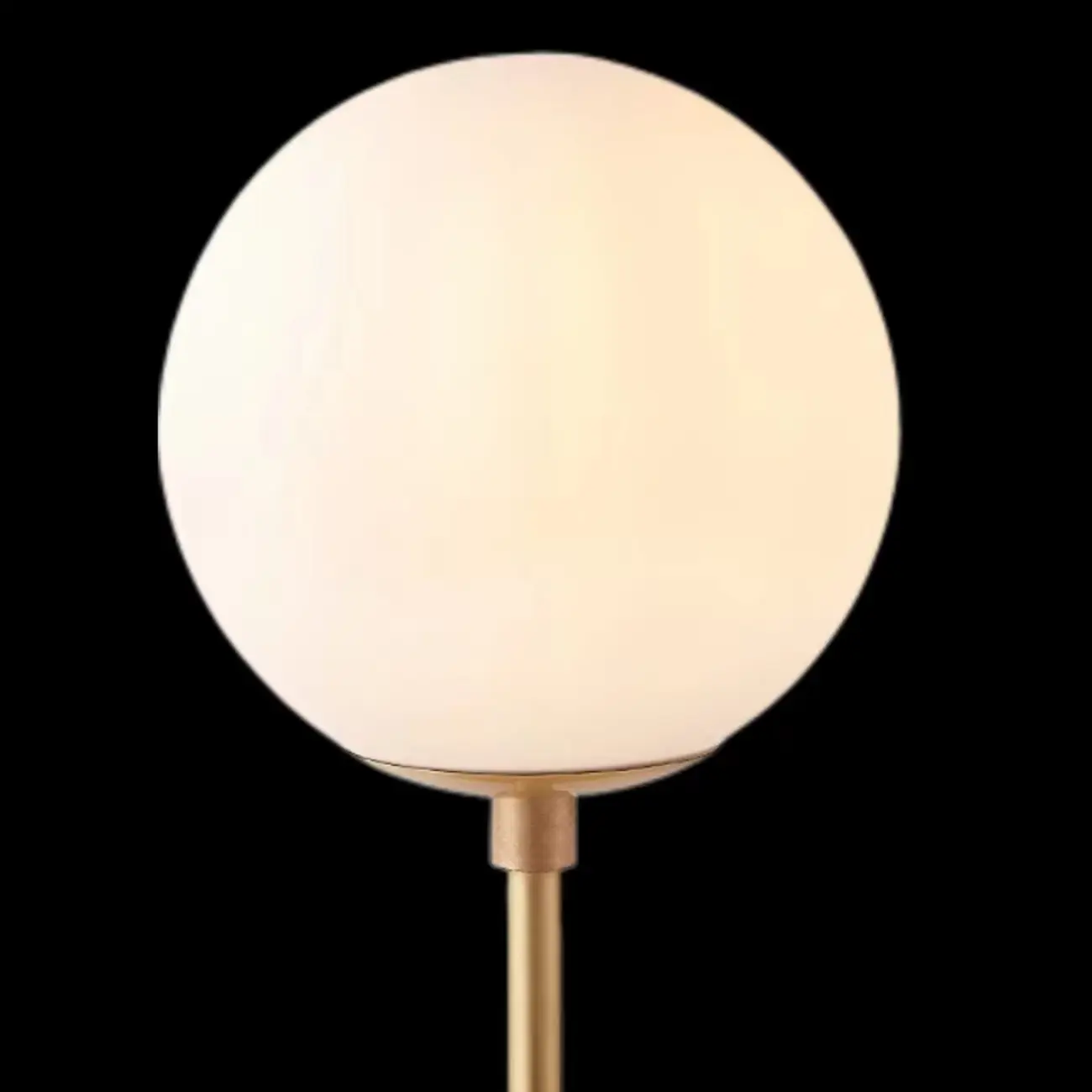 Minimalist Clear Globe Glass Metal Semi Flush Mount Light Image - 9 | homeyfad