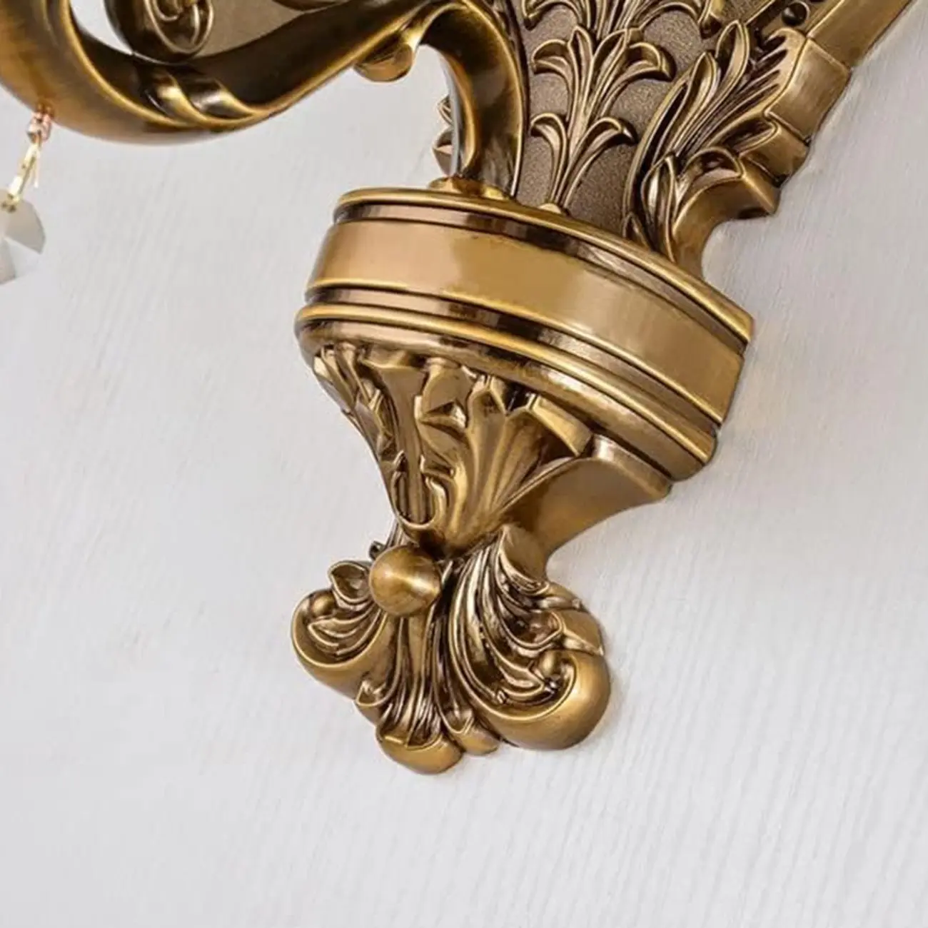 Vintage Brass Crystal Wall Sconce for Indoor Decor Image - 19 | homeyfad