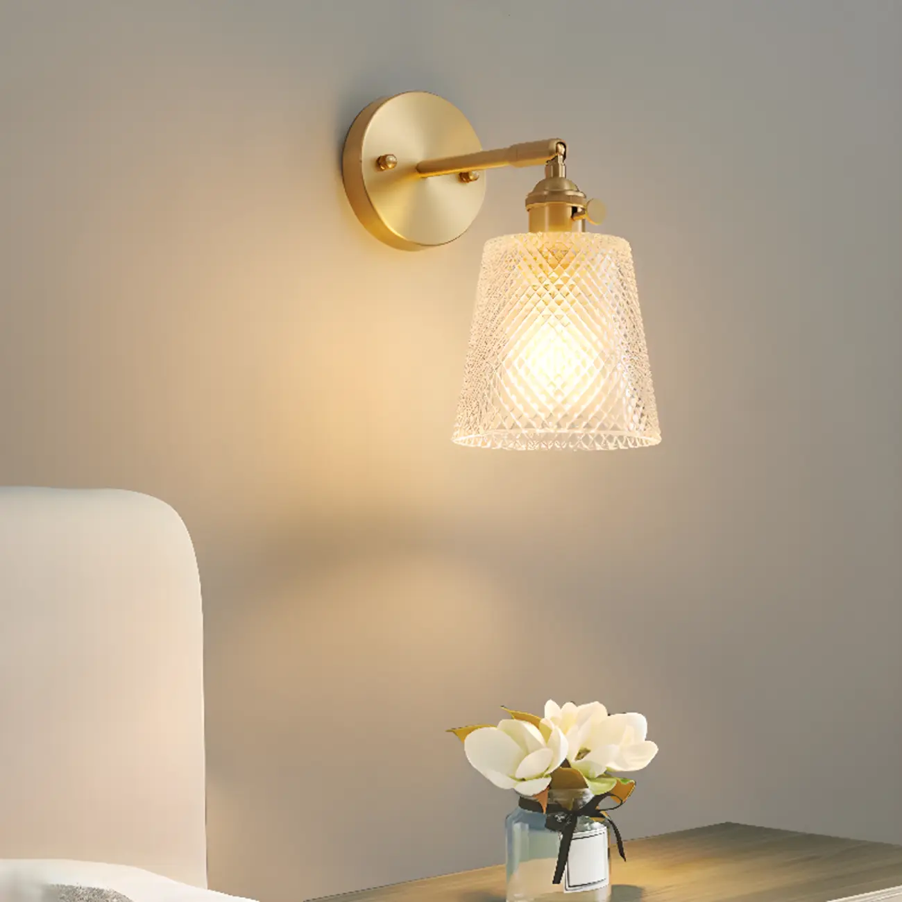 Modern Mini Brass LED Wall Sconce for Residential Use | homeyfad