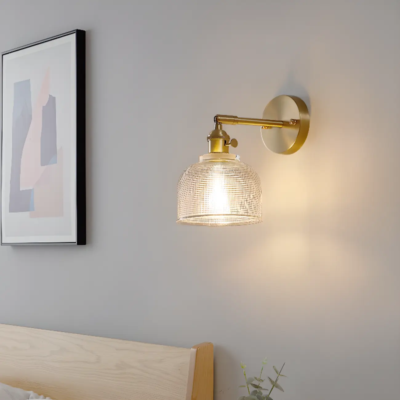 Modern Mini Brass LED Wall Sconce for Residential Use | homeyfad
