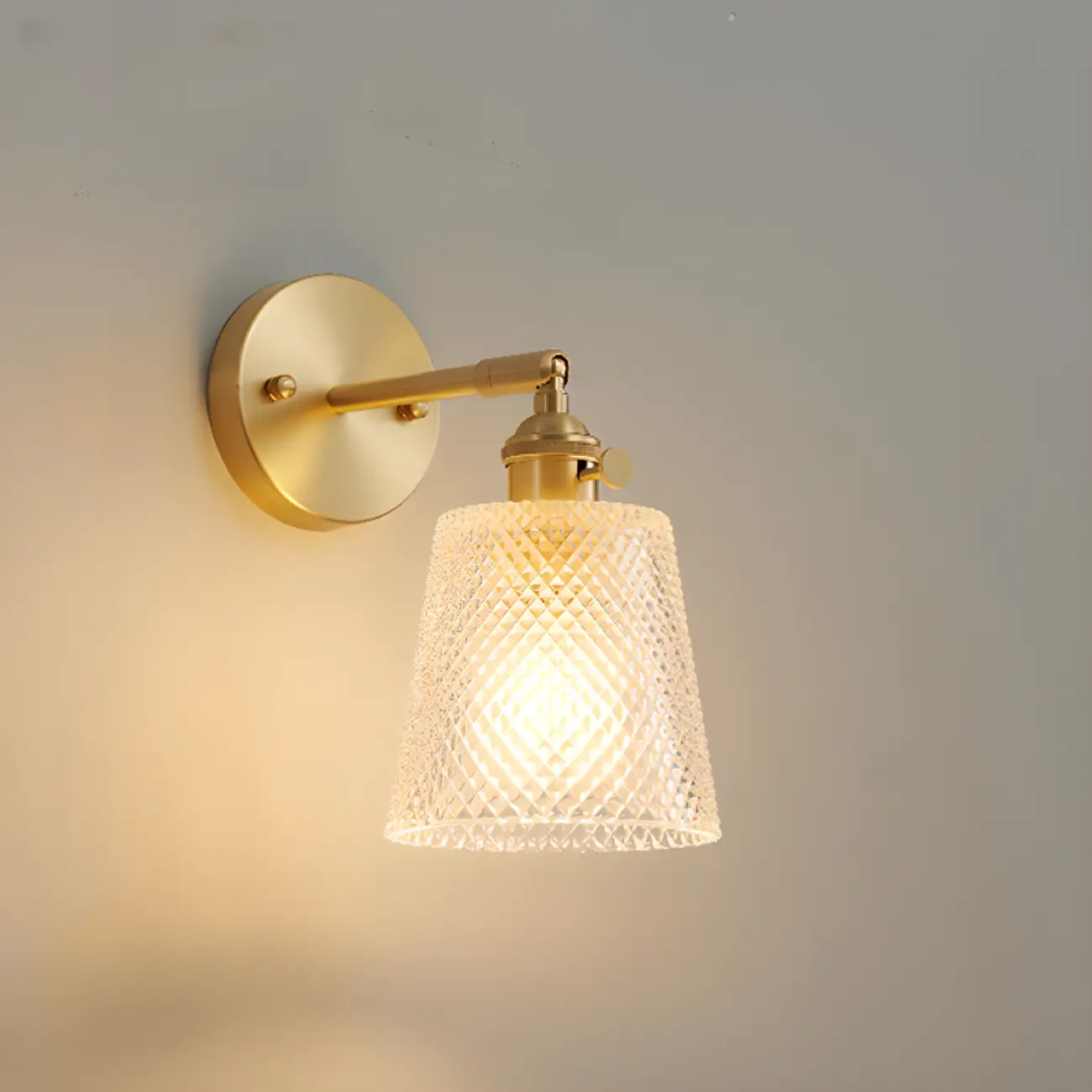 Modern Mini Brass LED Wall Sconce for Residential Use | homeyfad