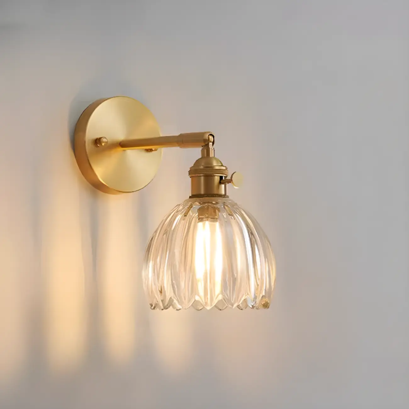Modern Mini Brass LED Wall Sconce for Residential Use | homeyfad