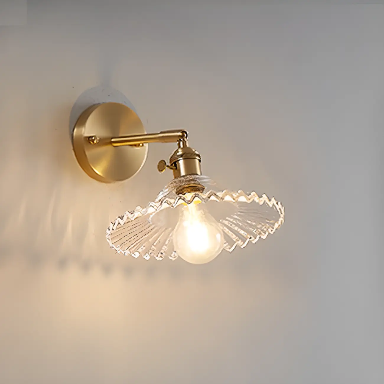 Modern Mini Brass LED Wall Sconce for Residential Use | homeyfad