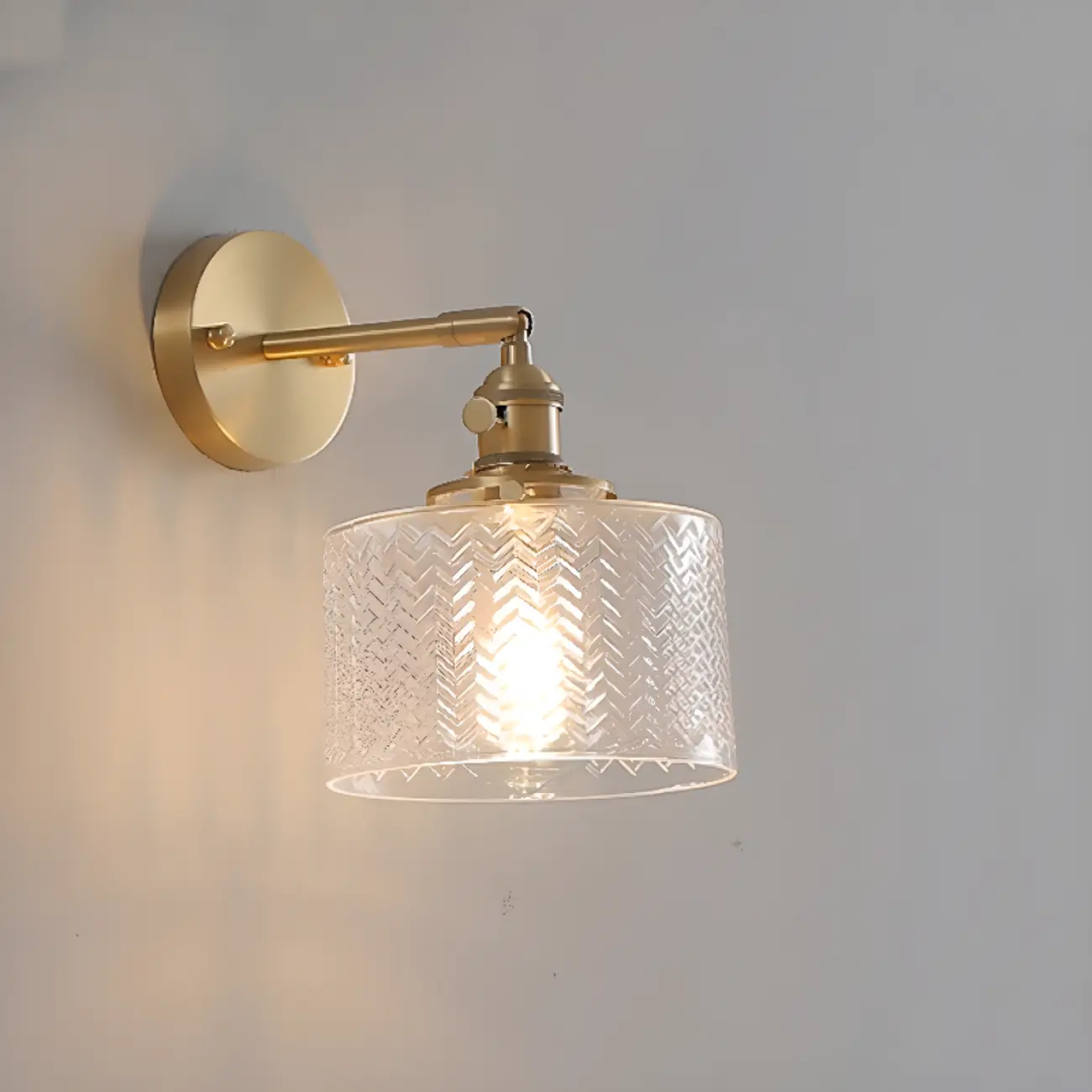 Modern Mini Brass LED Wall Sconce for Residential Use | homeyfad