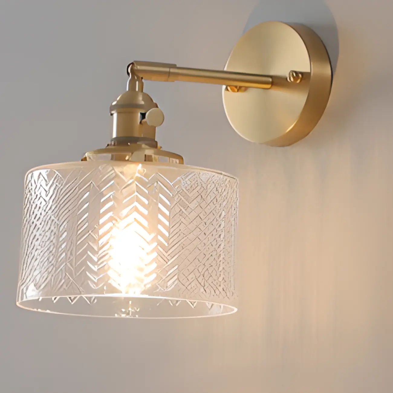 Modern Mini Brass LED Wall Sconce for Residential Use | homeyfad