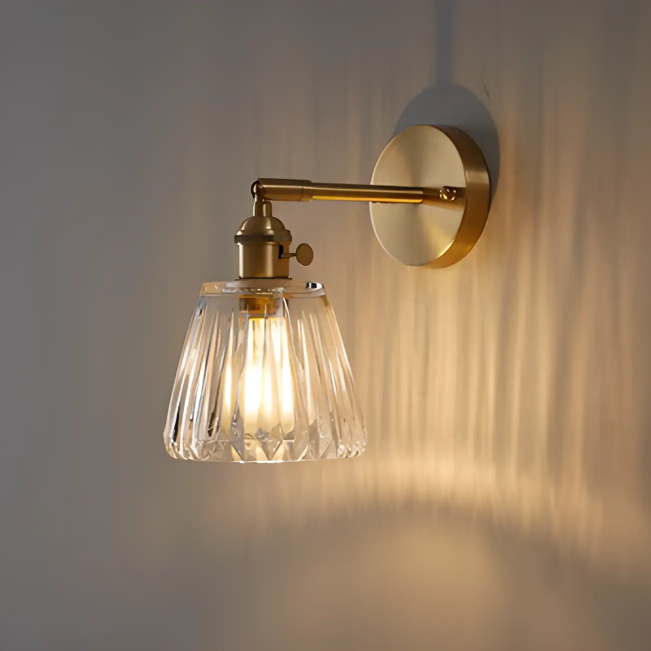 Modern Mini Brass LED Wall Sconce for Residential Use | homeyfad