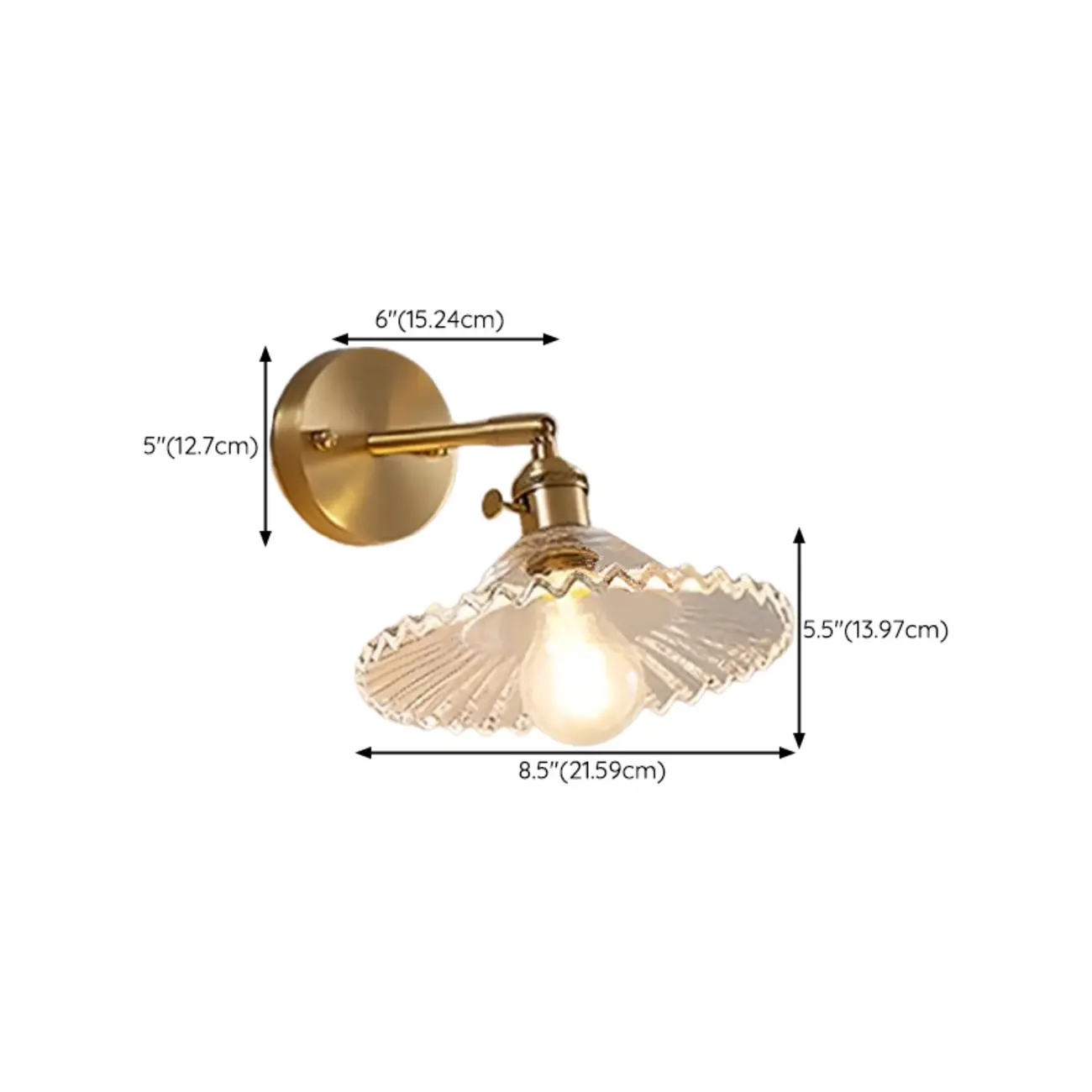 Modern Mini Brass LED Wall Sconce for Residential Use | homeyfad