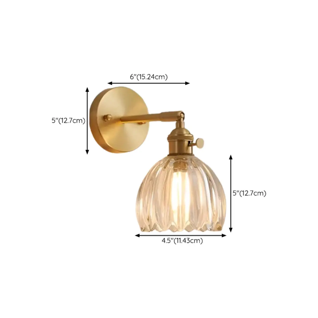 Modern Mini Brass LED Wall Sconce for Residential Use | homeyfad