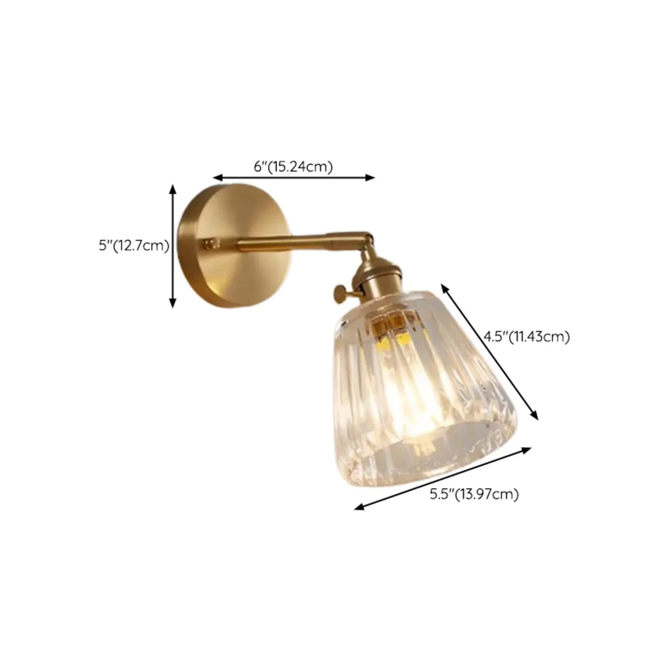Modern Mini Brass LED Wall Sconce for Residential Use | homeyfad