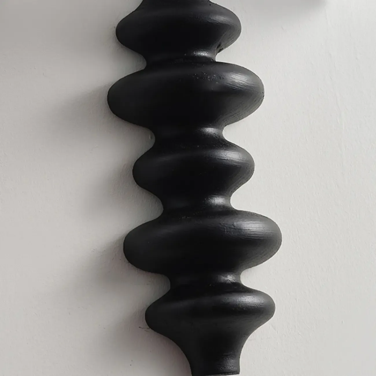 21"H Modern Geometric Wooden Wall Sconce with Fabric Shade